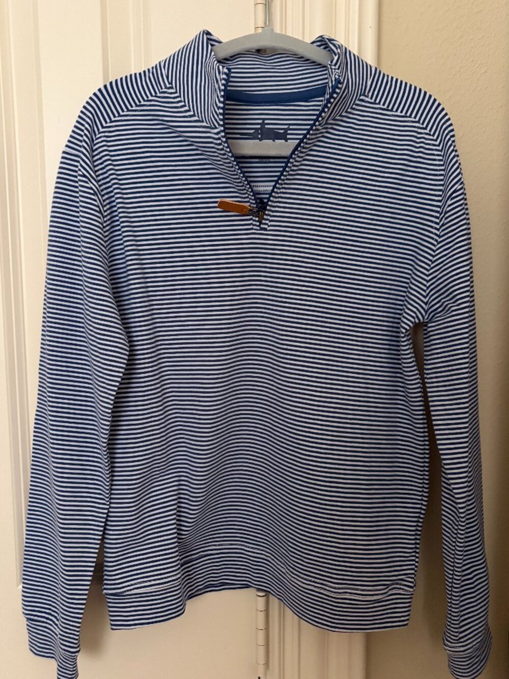 Saltwater Boys - Collins Quarter-Zip (Blue Stripe)